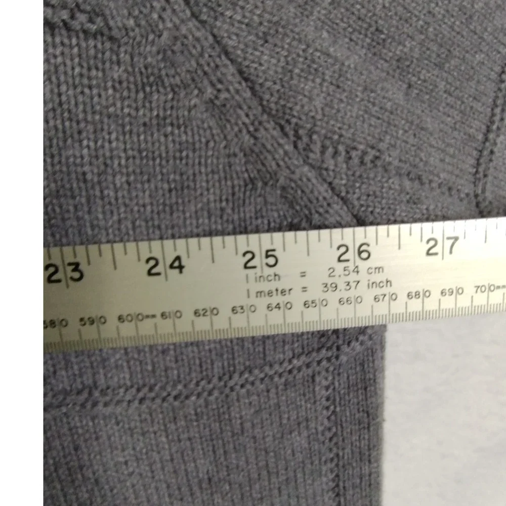 Dockers Men's Gray‎ Windowpane Knit Sweater Crewneck Pullover Classic Fit XL